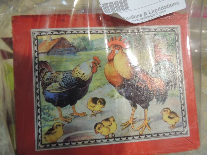 lot 192 image: whipper snapper block puzzle and rooster block puzzle