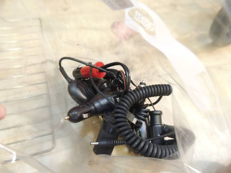 lot 193 image: Charging cords wall and car