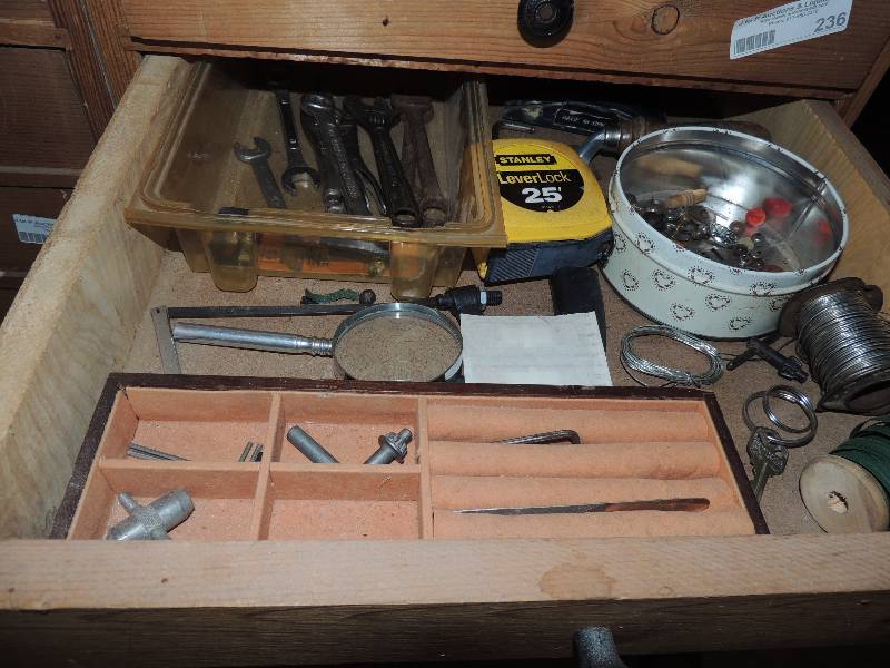 lot 235 image: socket wrenches 25ft tape measure and more