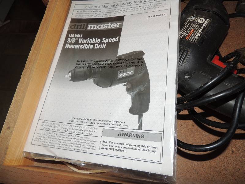 lot 242 image: drill master 120 volt 38 variable speed