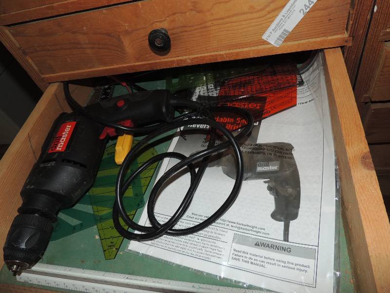 lot 243 image: drill master 120 volt 38 variable speed