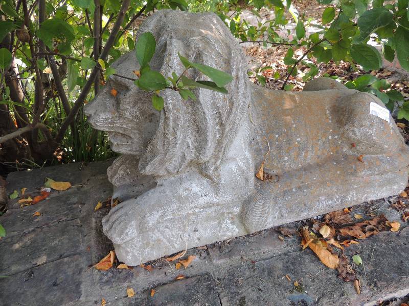 lot 307 image: 2 yard art lions