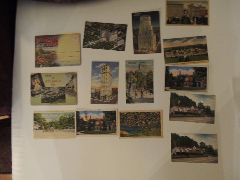 lot 463 image: Vintage post cards 1940,1950 Alabama, Georgia, Kentucky, Tenn. 14 pieces
