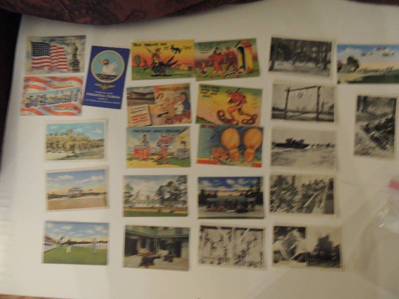 lot 464 image: Vintage Army comics postcards x 6 and other military SeaBees and Army. 23 pieces