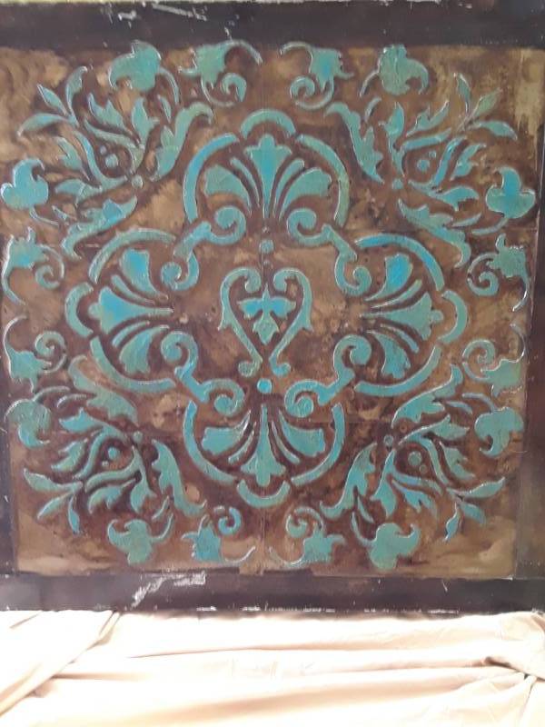 lot 26 image: NICE ART DECO CANVAS PICTURE