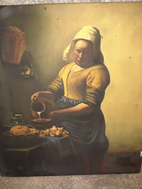 lot 42 image: OIL PAINTING ON CANVAS