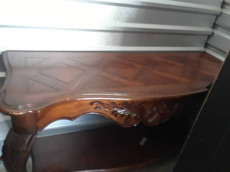 lot 63 image: SOFA  ENTRY TABLE