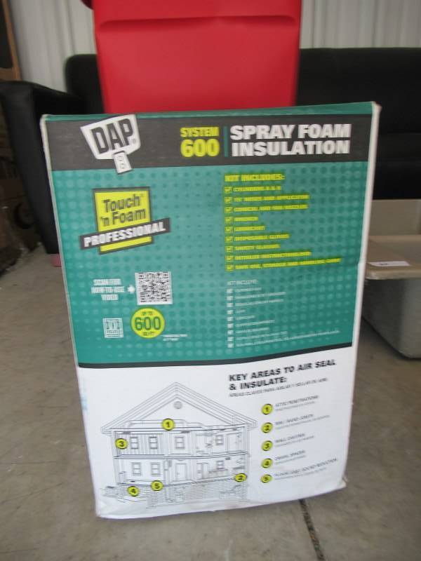 lot 61 image: DAP SPRAY FOAM KIT