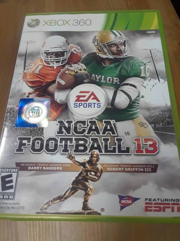 lot 106 image: ESPN AND NCCA FOOTBALL XBOX GAMES