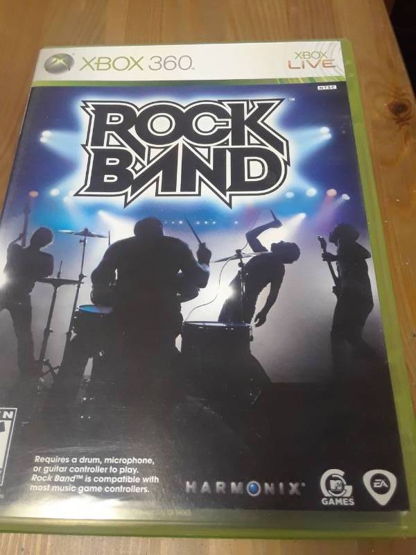 lot 109 image: 2 XBOX GAMES ROCK BAND AND LIPS