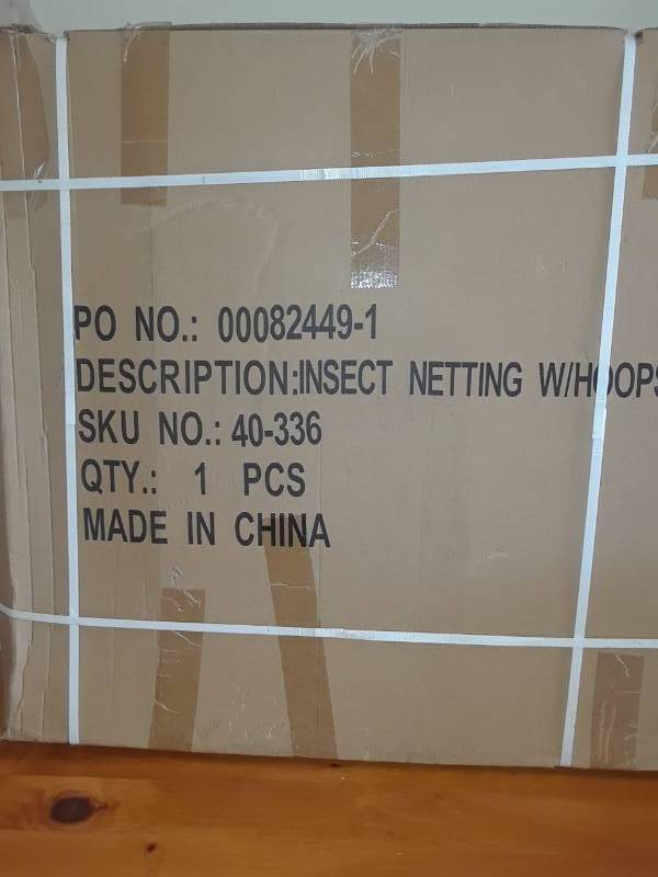 lot 14 image: NEW BOX OF BUG NETTING FOR PLANTS