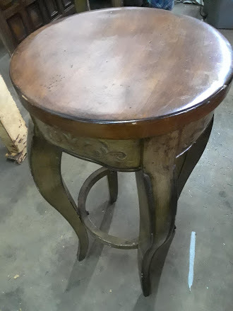 lot 47 image: 2 NICE WOOD STOOLS