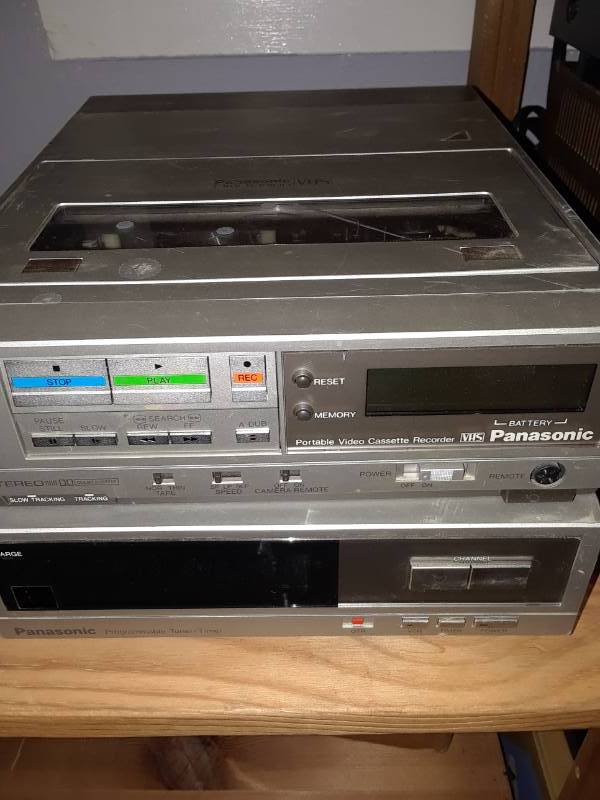 lot 98 image: VINTAGE PANASONIC VCR PLAYER AND TUNER