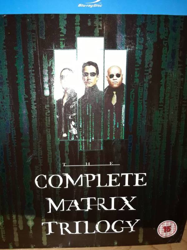 lot 64 image: MATRIX TRILOGY 3 BLUE-RAY SET
