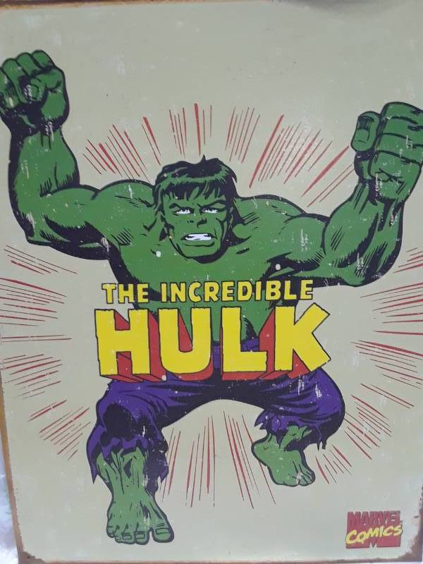 lot 60 image: METAL HULK SIGN