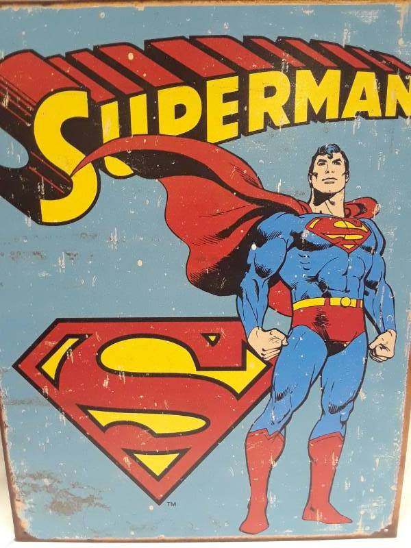 lot 55 image: METAL SUPERMAN SIGN