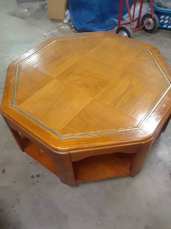 lot 31 image: OCTAGON COFFEE TABLE