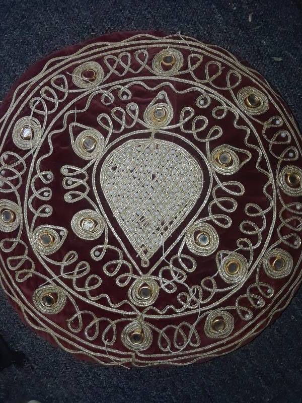 lot 59 image: NICE BEADED PILLOW