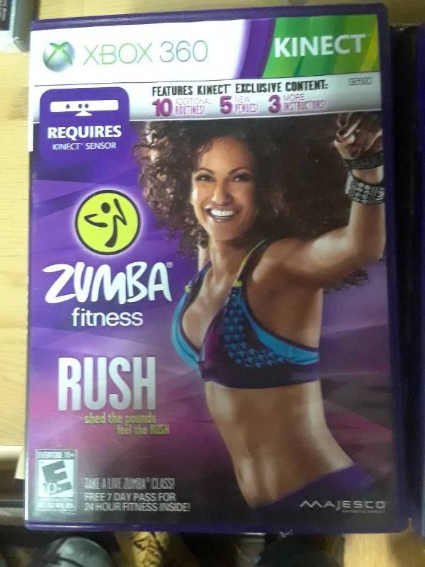 lot 63 image: LOT OF 2 WORKOUT AND DANCE XBOX 360 GAMES,