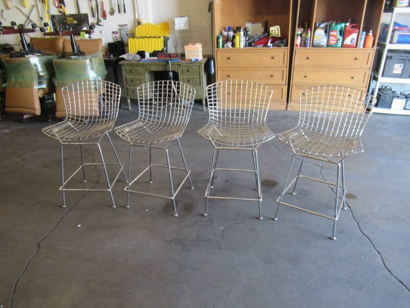lot 49 image: STAINLEES STEEL STOOLS