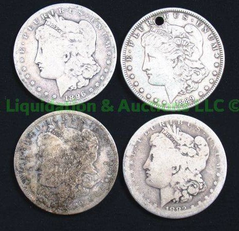 lot 23 image: Silver Morgan dollars various years