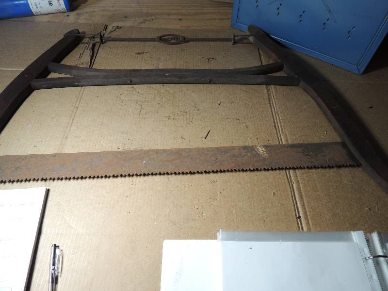 lot 568 image: Vintage WOOD HANDLED Bow Saw