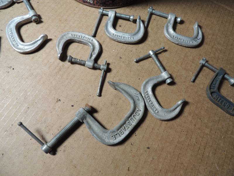 lot 532 image: C clamps (like new) all sizes