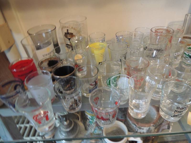 lot 254 image: Large lot of shot glasses