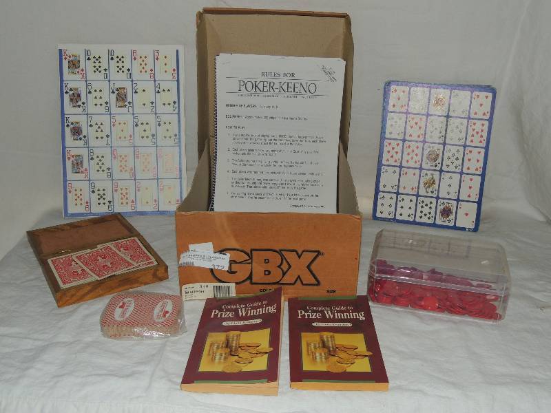lot 372 image: Poker keno game and 2 prize winning books