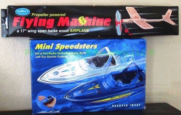 lot 34 image: Sharper Image Radio controlled mini speed boats plus