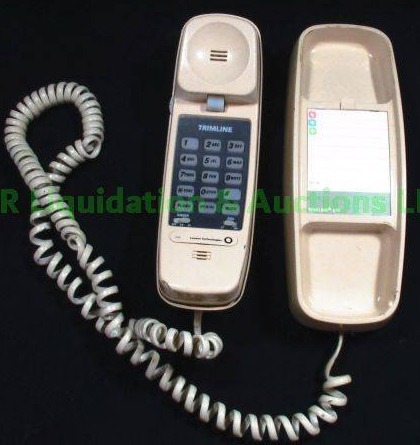 lot 36 image: Retro Lucent technologies trimline push button telephone