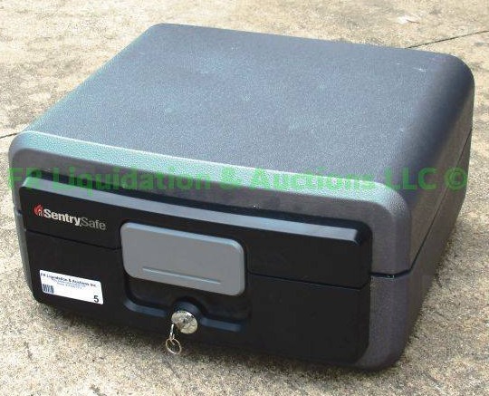 lot 5 image: Sentry fire resistant safe with key