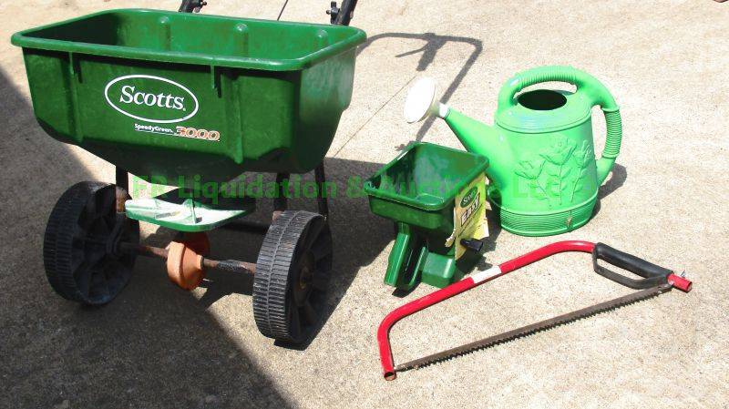 lot 71 image: Scotts broadcast seed spreader and more