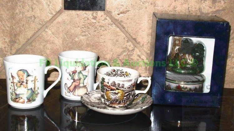 lot 137 image: M.J. Hummel ceramic cups, Yorkshire porcelain cup & saucer plus