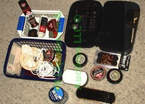 lot 153 image: Shoe shine supplies as shown