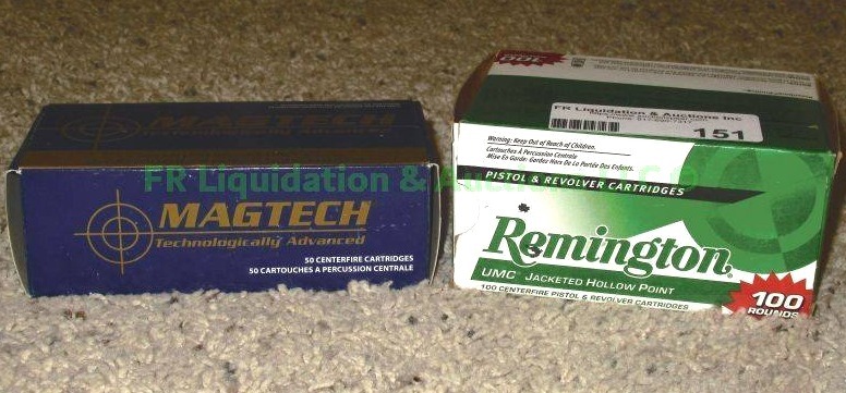 lot 151 image: Remington & Magtech .357 pistol ammunition