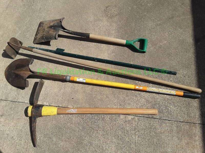 lot 202 image: Assorted yard tools as shown