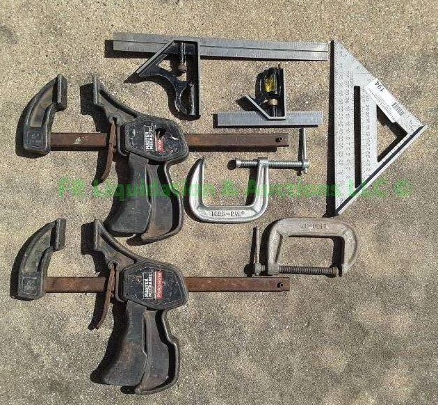 lot 194 image: Vise clamps, C clamps and more