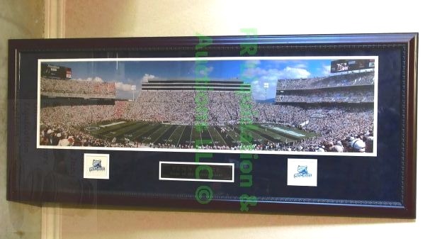 lot 207 image: Framed Penn state stadium