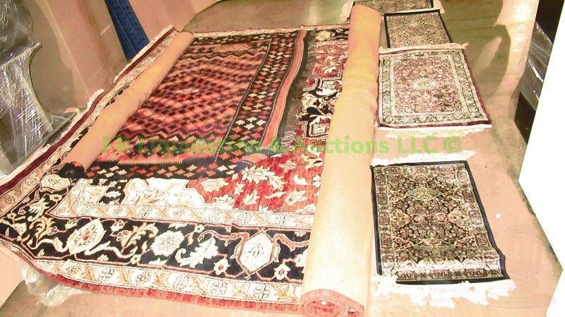 lot 13 image: Assorted size and style area rugs as shown