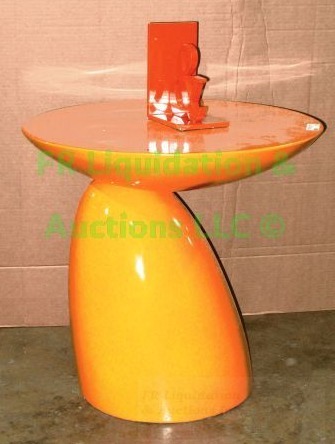 lot 55 image: Modern art occasional table 24 x 23, plus & sign