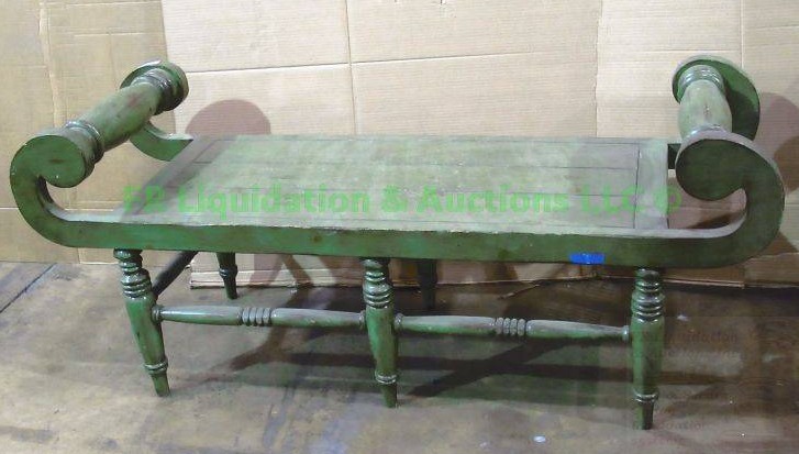 lot 73 image: Tuscany style day bench, 60 x 21 x 25