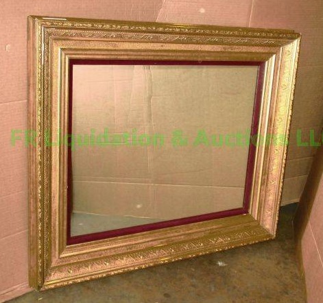 lot 65 image: Framed ornate wall mirror, 38 x 33