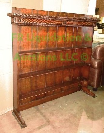 lot 75 image: Plate display shelf wolid wood, 57 x 58 x 9