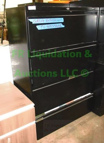 lot 87 image: Global metal lateral file cabinet, 54 x 36