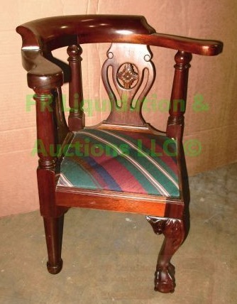 lot 123 image: Childs corner chair, measures 23 tall