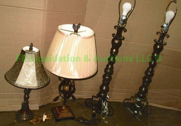 lot 148 image: Assorted lamps as shown