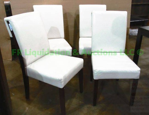 lot 151 image: Office Star products modern style occasional chair set of 4, matches lot 149