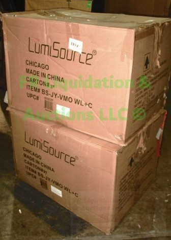 lot 166 image: LumiSource Elisa counter stools unassembled in box, 2 total