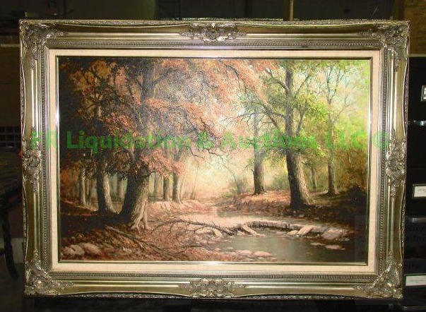 lot 175 image: Jack Bryant framed original oil painting, 43 x 28